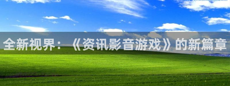 蓝冠娱乐平台官网登录：全新视界：《资讯影音游戏》的新篇章