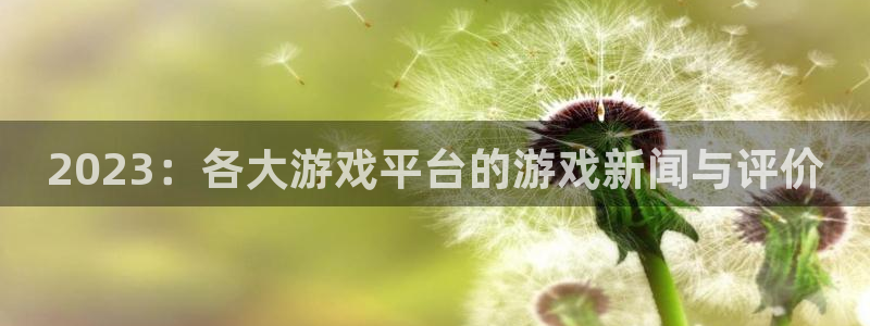 蓝冠娱乐升级5994月：2023：各大游戏平台的游戏新闻与评